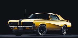 3D mercury cougar 1970