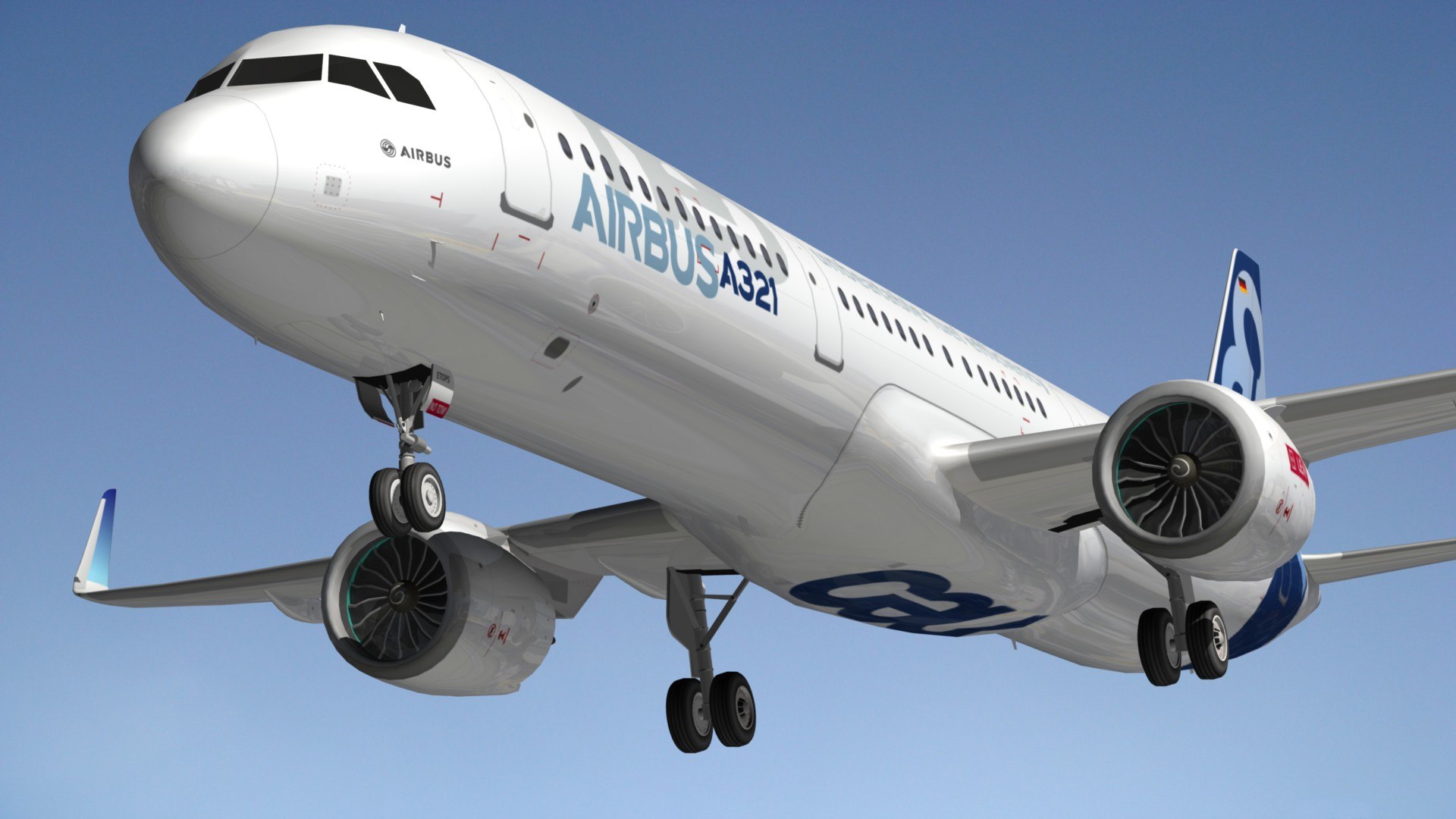 Airbus A321 Color House 3d Model - Turbosquid 1703972