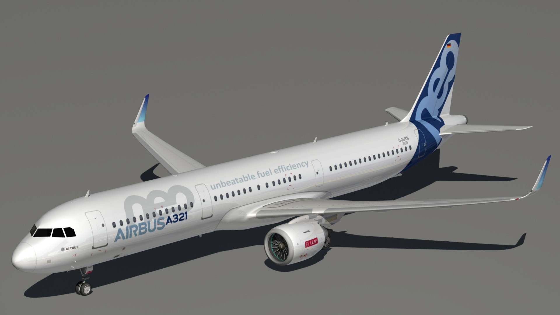 Airbus A321 Color House 3D Model - TurboSquid 1703972