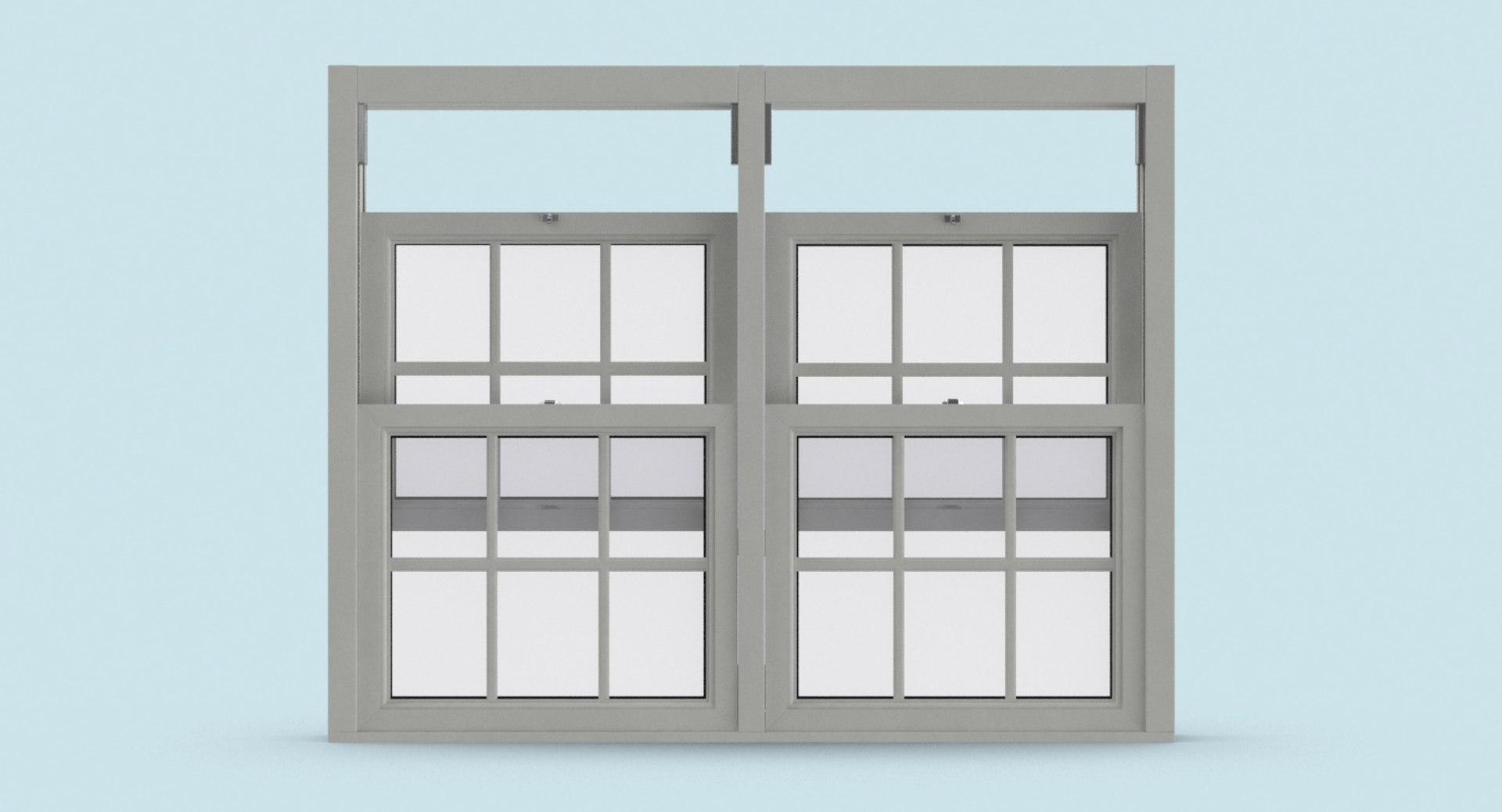 3D model standard-windows---window-5-half-open - TurboSquid 1246372