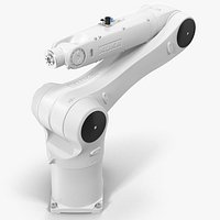 Kuka Robot KR 10 R1100 White Rigged for Maya