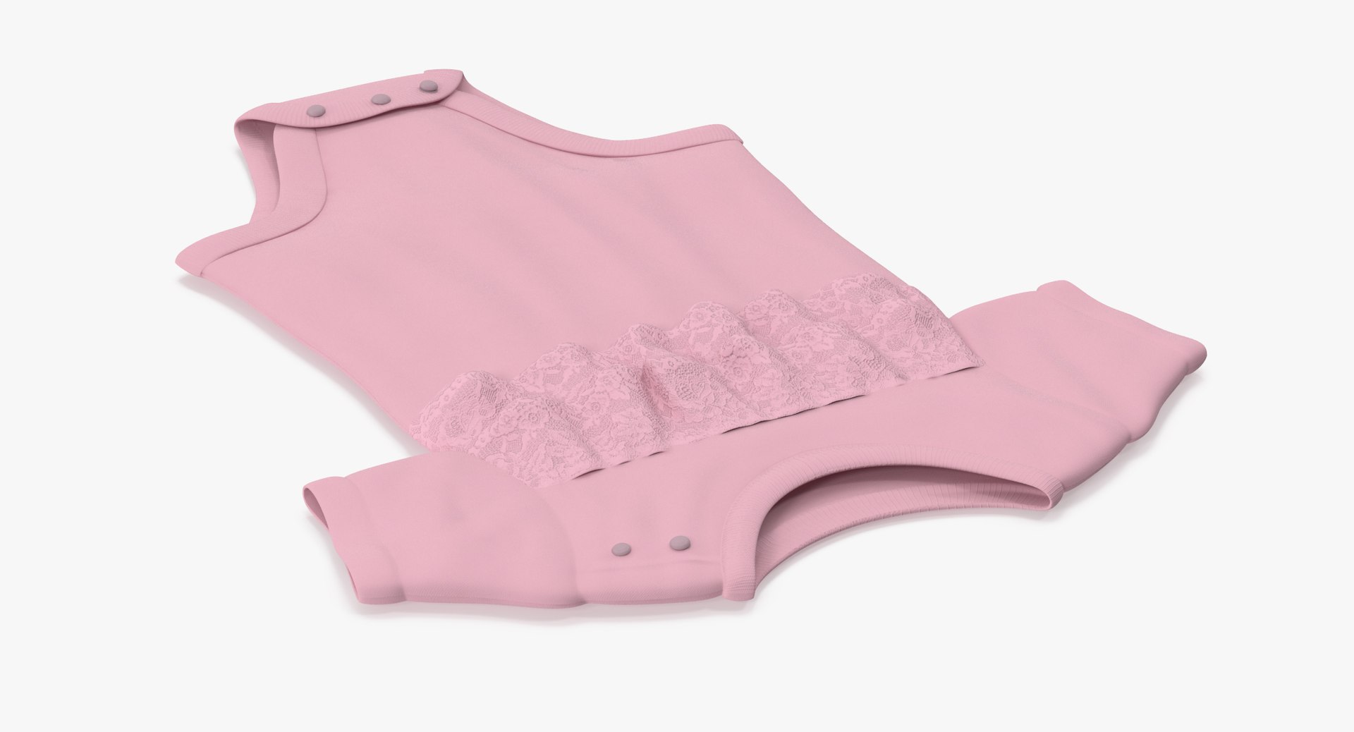 3d Model Onesie Pink