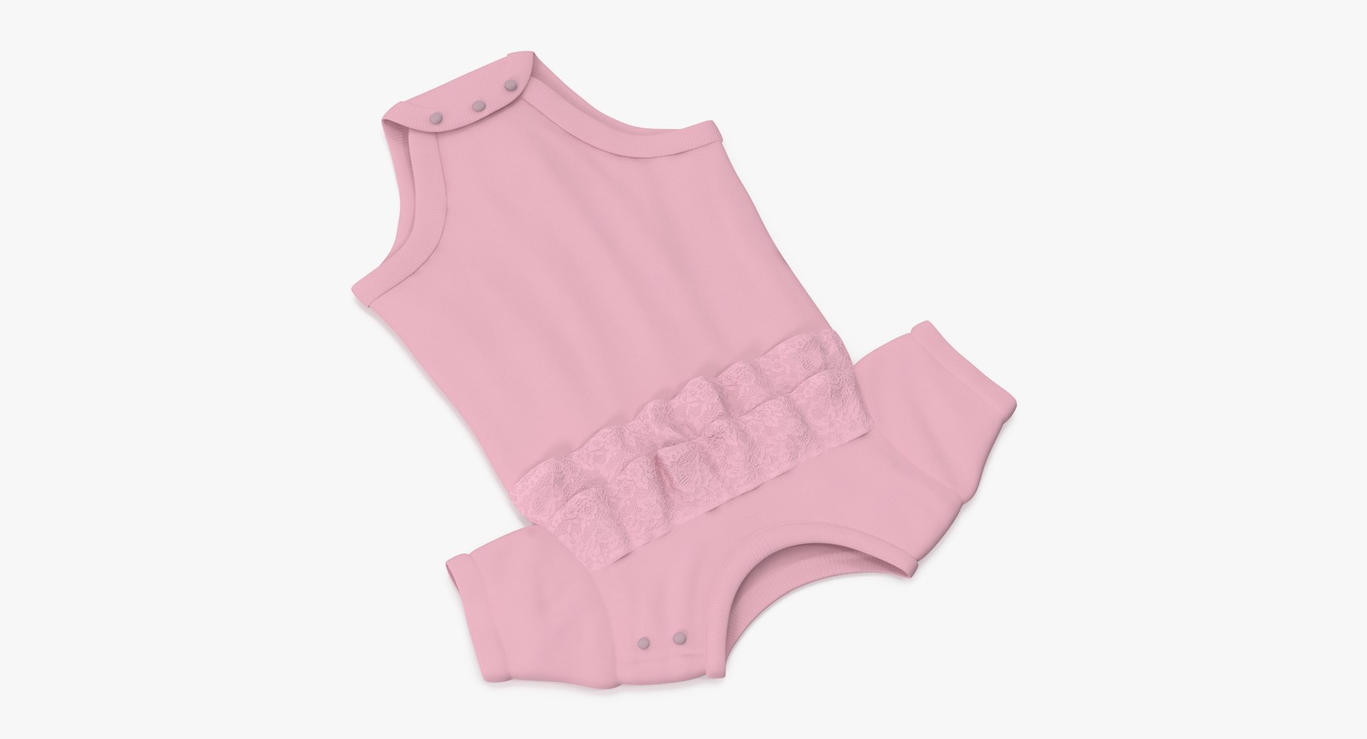 3d Model Onesie Pink