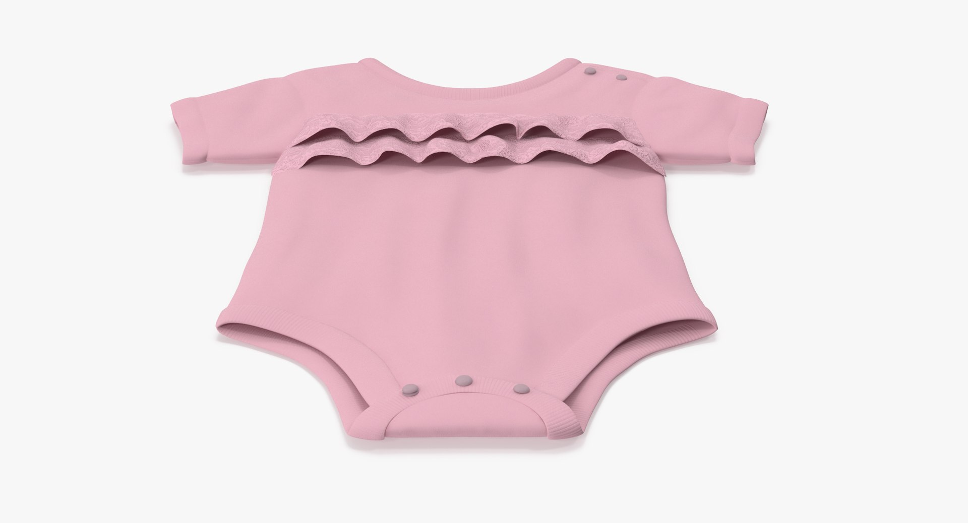 3d Model Onesie Pink