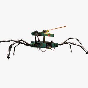 Robotic Character SPIDER without RIG model