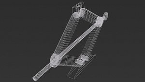 3D 3Pack Crowbar Carjack Spanner OBJ and Blend model