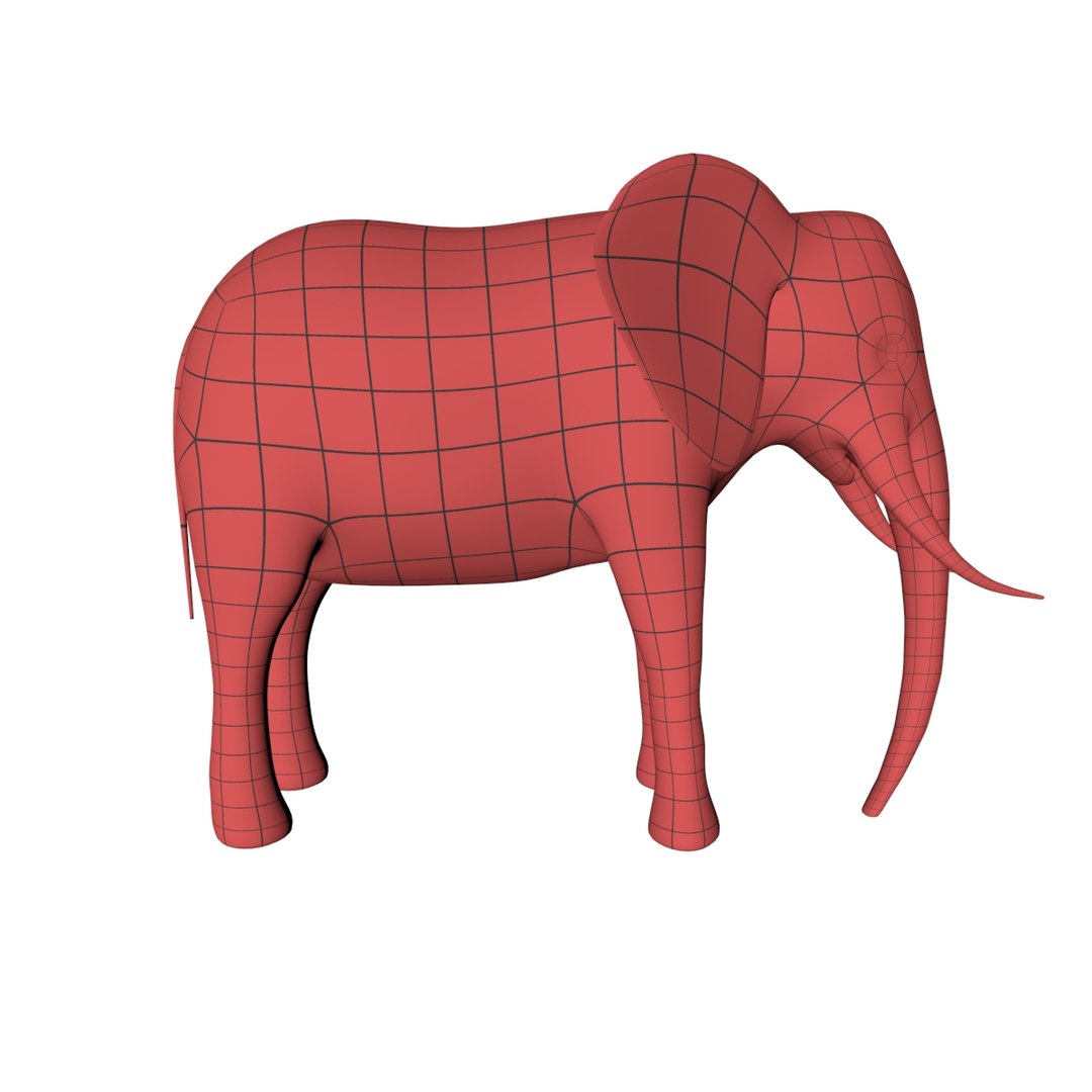 African Animals Base Mesh 3d Obj