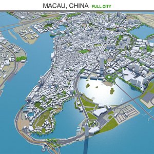 3D city area building