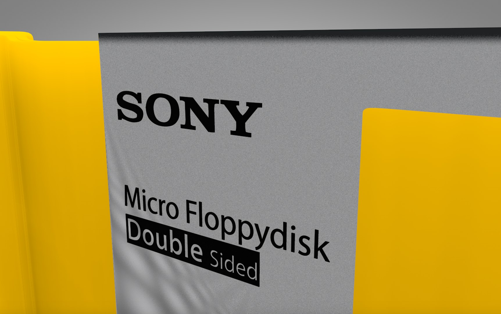 3D Sony Floppy Disk Yellow - TurboSquid 1415705