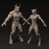 Minotaur Base Mesh Bundle