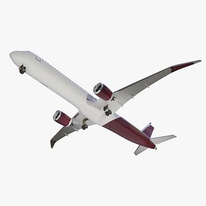 Concept Modern Aircraft Turbofan Rigged for Cinema 4D model