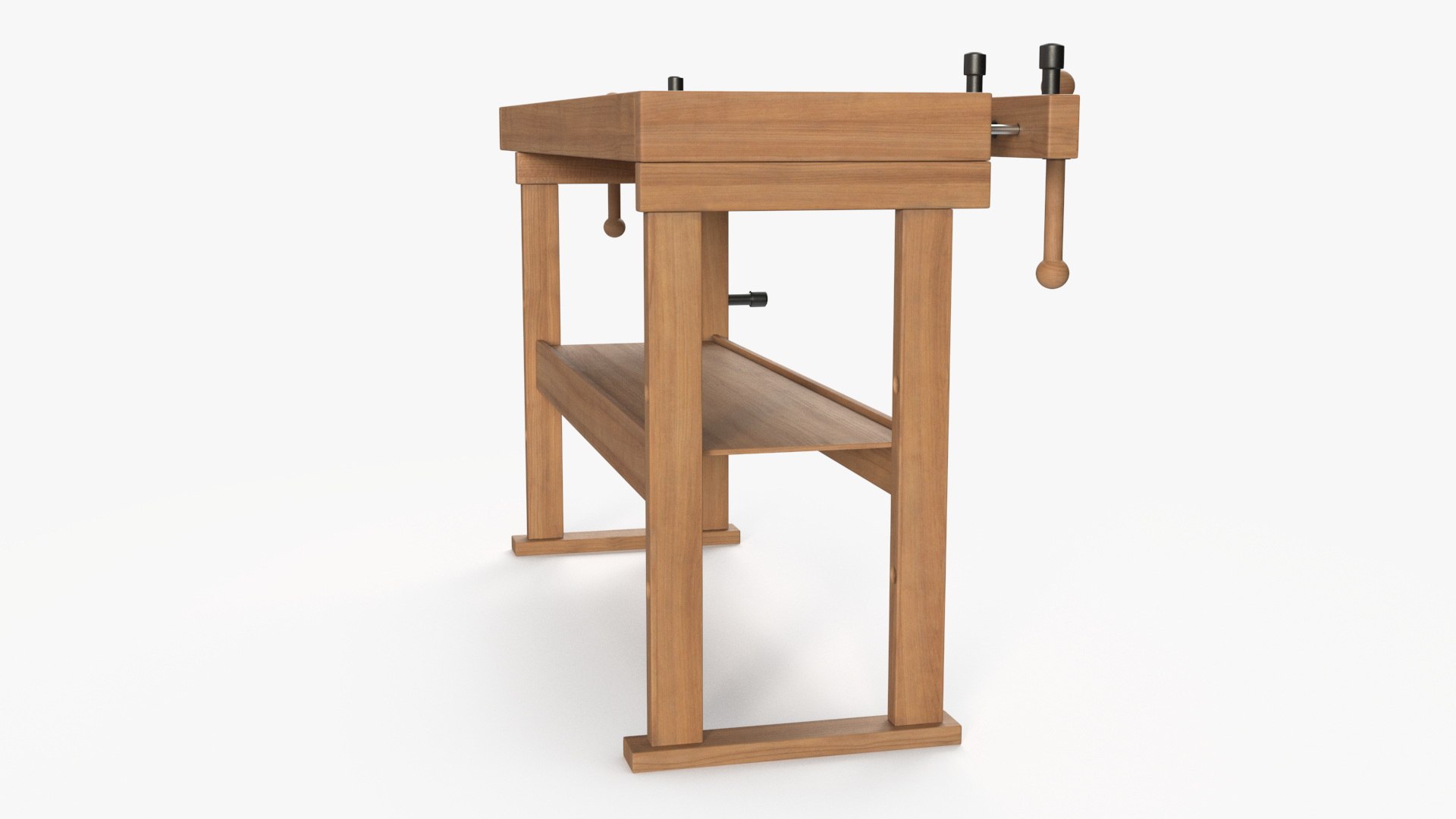 Oak Carpentry Workbench 3D Model - TurboSquid 2276047
