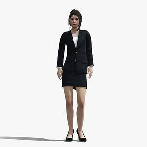 Rigged business girl