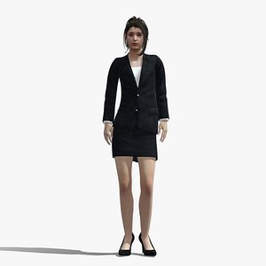Rigged business girl