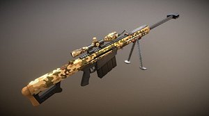 sniper barrett m82 3D