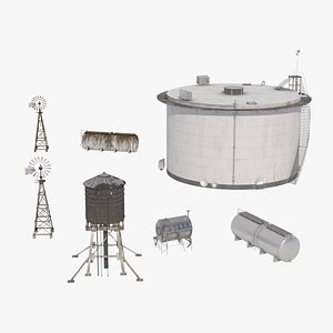 3D Water Tanks Bundle