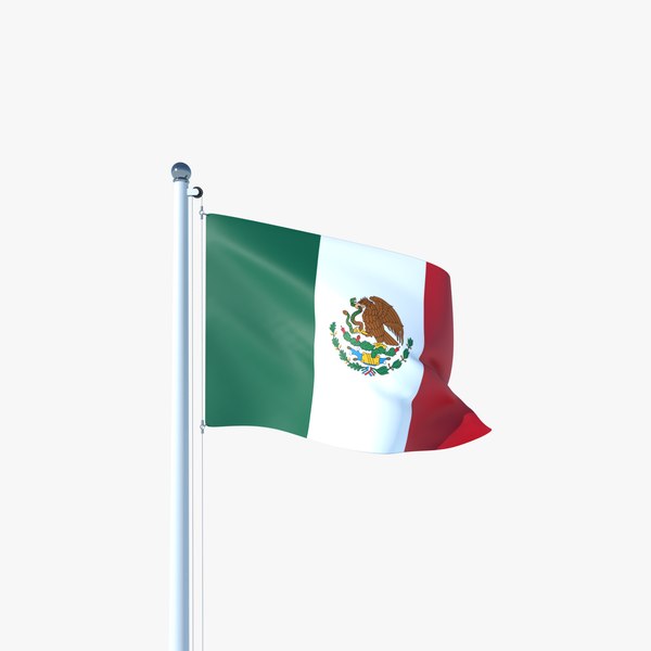 Animated Flag of Mexico 3D