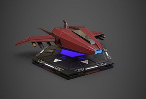 3D model Sci-Fi Space-Ship Plane