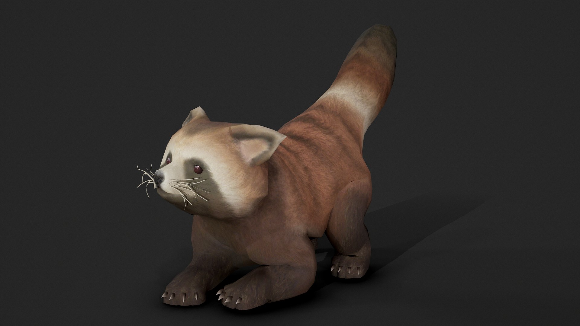 3D red panda TurboSquid 2013344
