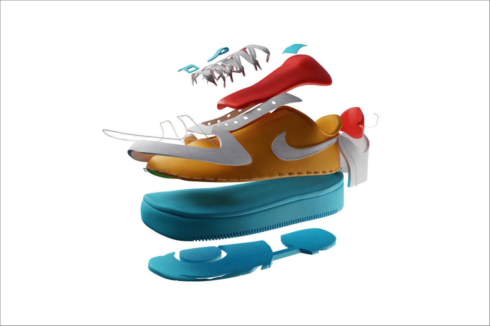 nike air 3d model