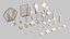 Monicadisplaystudio White Velvet Jewelry Stand Vol 13