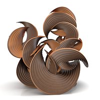 Erik Demaine Curved Crease Sculpture PBR