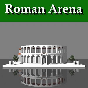 roman arena 3d model