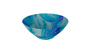 Sky Blue Color Bowl 3D model