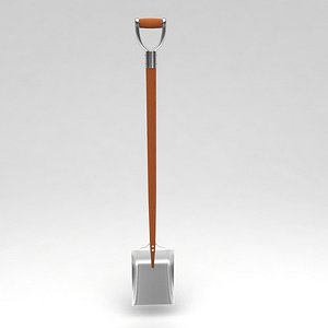Curved garden spade tool