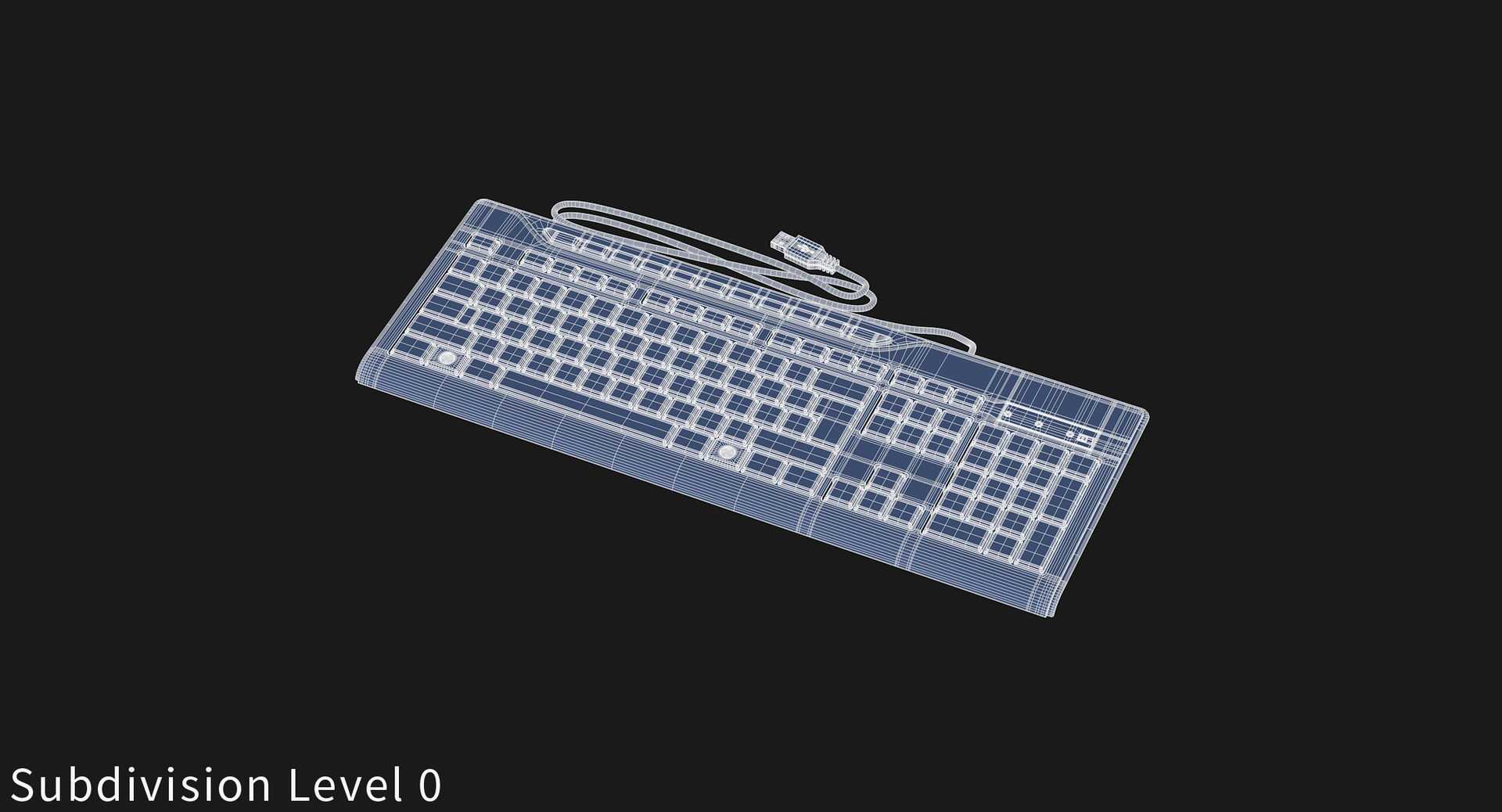3D Model Realistic Keyboard A4tech Kd-800l - TurboSquid 1367066
