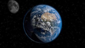 3d model of space earth