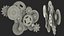 3D model cog gears