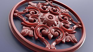 Carved decorative pattern for CNC