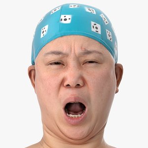 3D Mei Human Head Rage Clean Scan