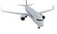 Aereo di linea realistico Boeing 737-800 della American Airlines
