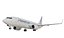 Aereo di linea realistico Boeing 737-800 della American Airlines