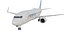 Aereo di linea realistico Boeing 737-800 della American Airlines