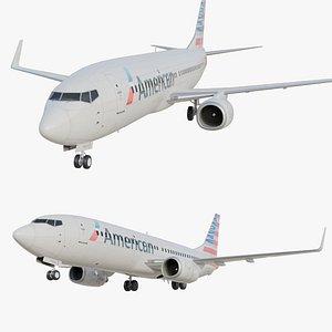 American Airlines Boeing 737-800 Realistic Jet Airliner Plane