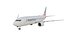 Aereo di linea realistico Boeing 737-800 della American Airlines