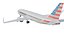 Aereo di linea realistico Boeing 737-800 della American Airlines