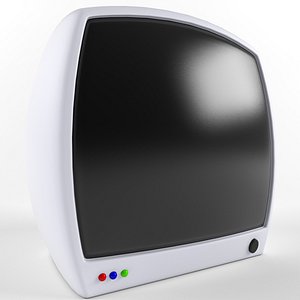 3d cartoon monitor model