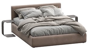 3D leather bed tangram