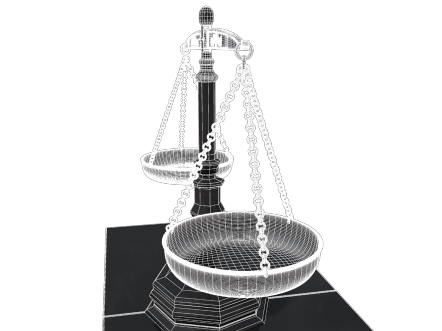 3d Model Scales Justice