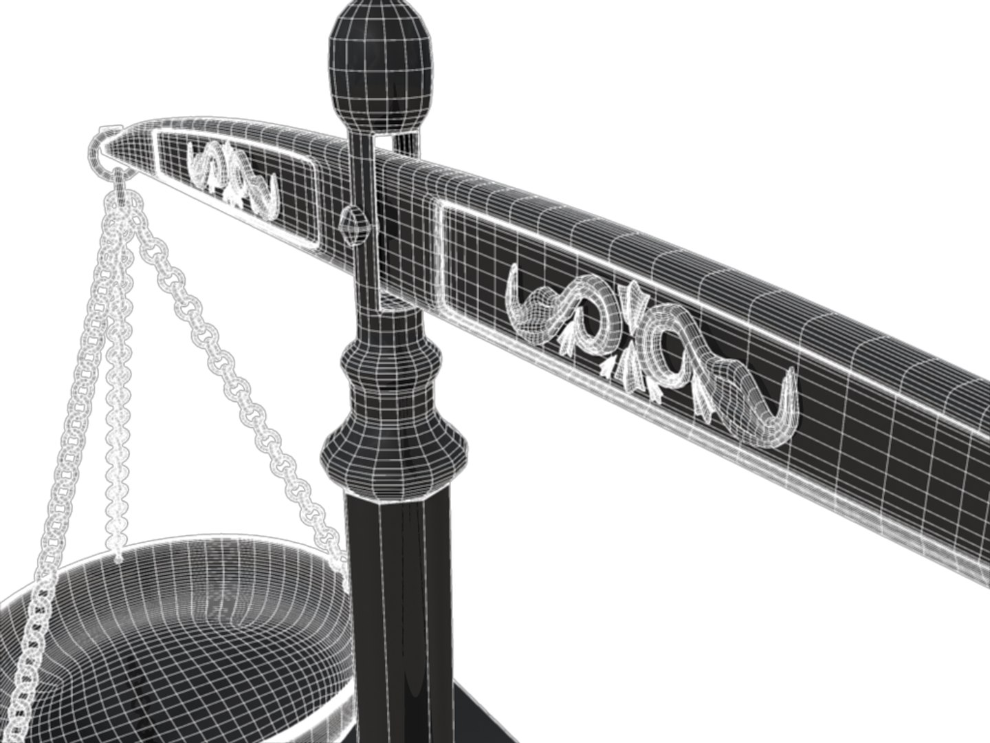 3d Model Scales Justice