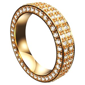Wedding Set Women Men Ring size 9-5 US -PSJM001V12 3D print model