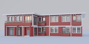 house two-story 3D