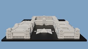 Musee Du Louvre France 3D model