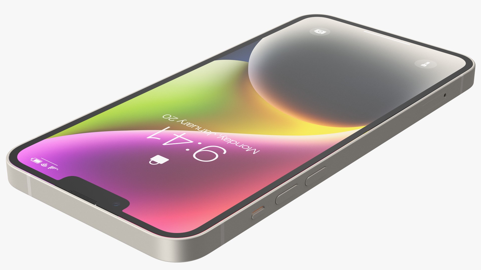 Apple IPhone 14 Plus Starlight 3D Model - TurboSquid 1980616
