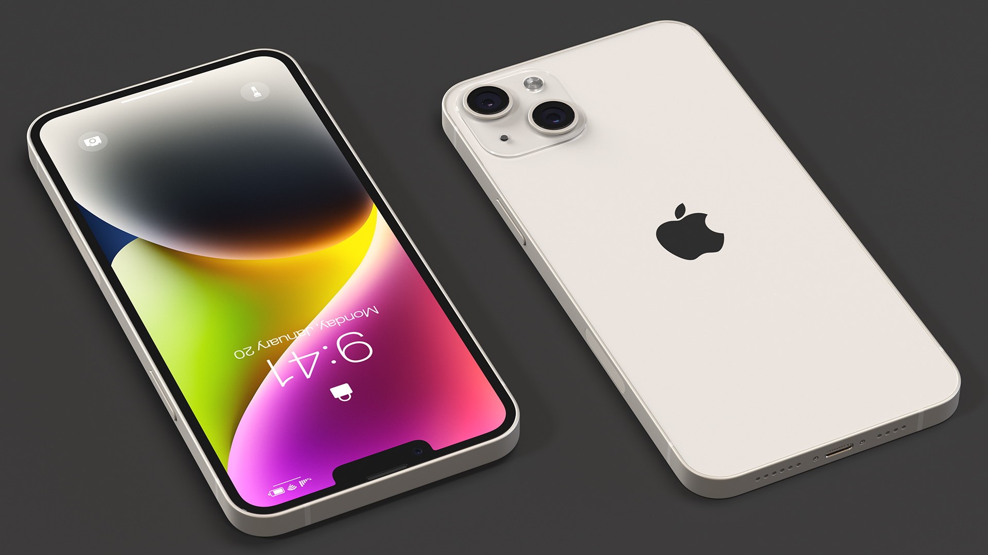 Apple IPhone 14 Plus Starlight 3D Model - TurboSquid 1980616