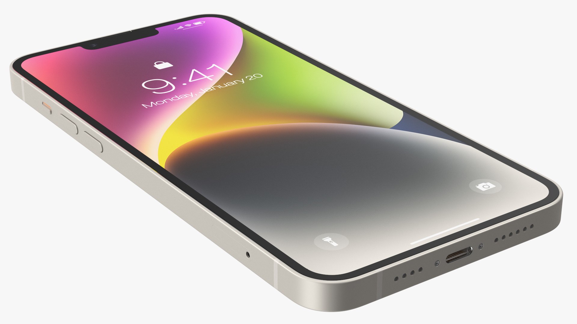 Apple IPhone 14 Plus Starlight 3D Model - TurboSquid 1980616
